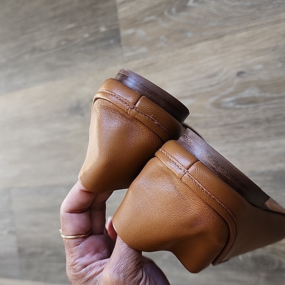 Vince Brown Leather women's Flats - Picture 5 of 11